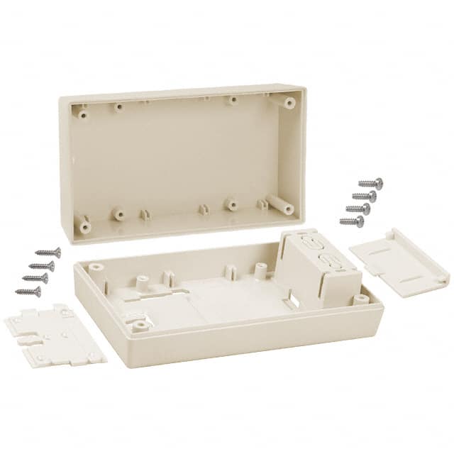 252W,AL BOX ABS ALMOND 5.620"L X 3.250"W
