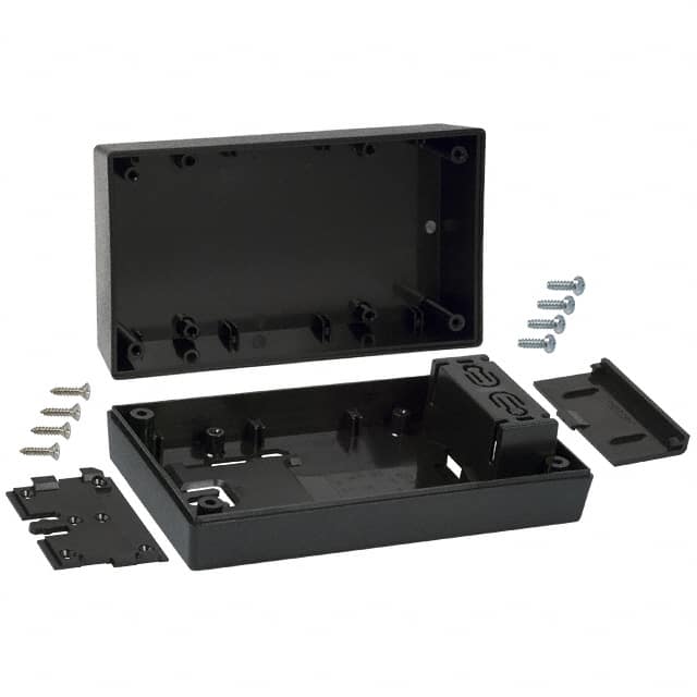 252W,BK BOX ABS BLACK 5.620"L X 3.250"W