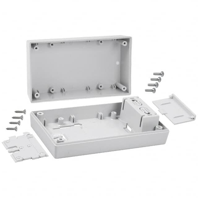252W,GY BOX ABS GRAY 5.620"L X 3.250"W