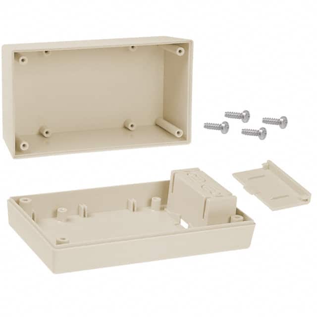 253,AL BOX ABS ALMOND 5.620"L X 3.250"W
