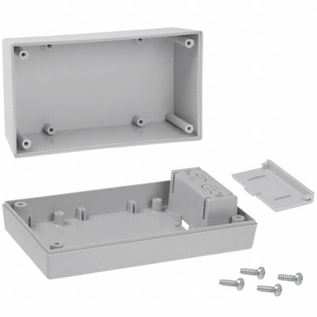 253,GY BOX ABS GRAY 5.620"L X 3.250"W