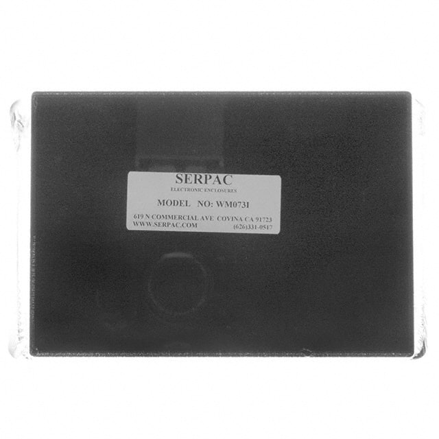 WM073I,BK BOX ABS BLACK 6.880"L X 4.880"W