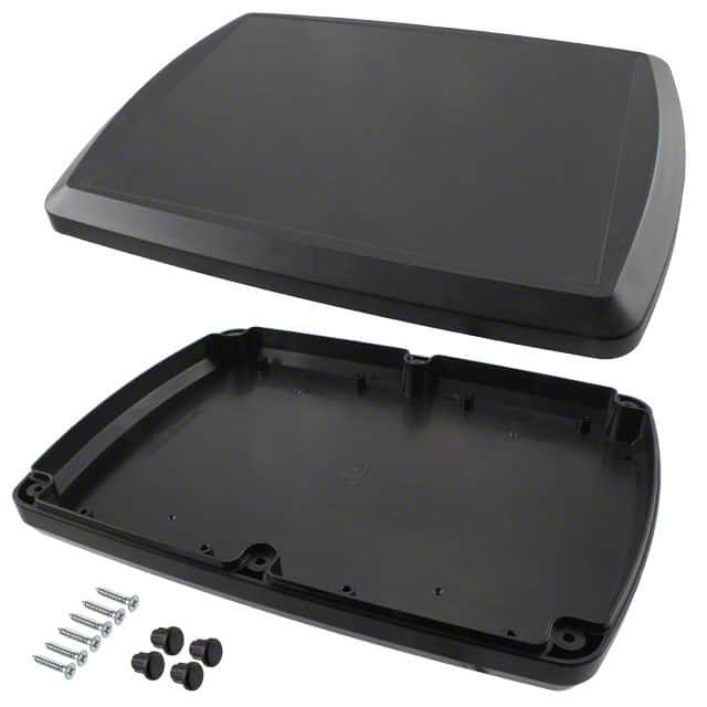 TB-32612-B BOX ABS BLACK 8.701"L X 6.358"W
