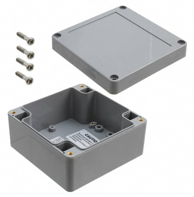 PNR-2606-DG BOX ABS GRAY 9.430"L X 4.720"W