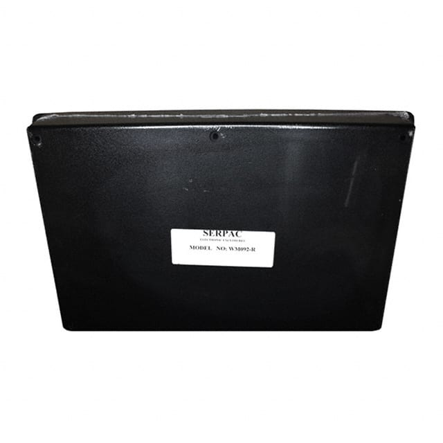 WM092R,BK BOX ABS BLACK 9.500"L X 6.340"W