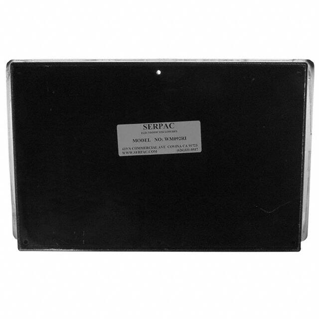 WM092RI,BK BOX ABS BLACK 9.500"L X 6.340"W