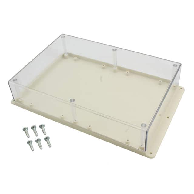 WM093C,AL BOX PLSTC AMD/CL 9.5"L X 6.34"W