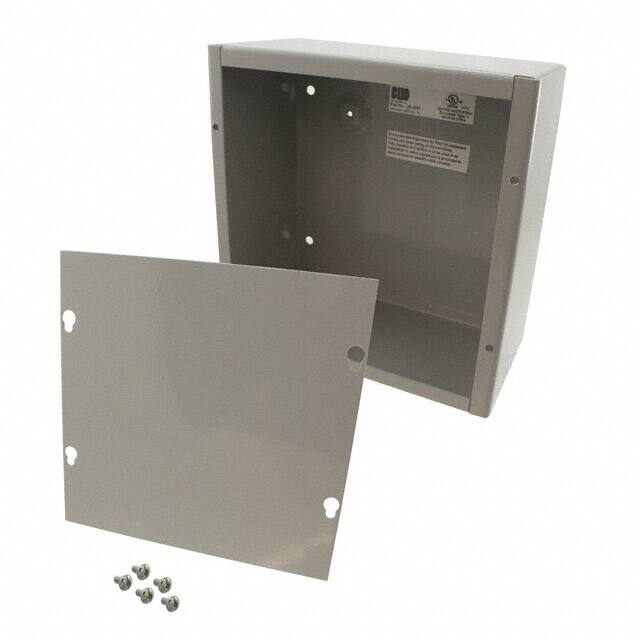 JB-3957 BOX STEEL GRAY 4"L X 8"W