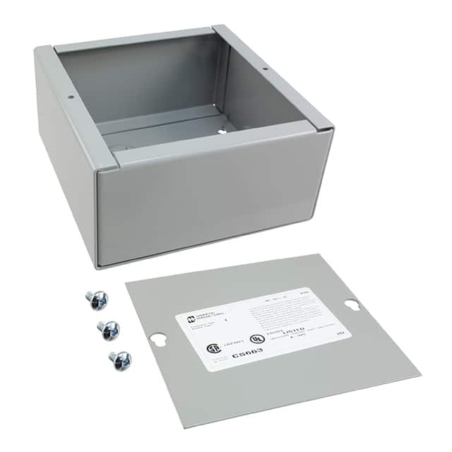 CS663 BOX STEEL GRAY 6"L X 6"W