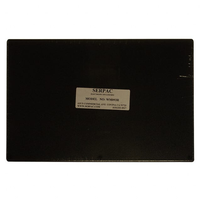 WM093R,BK BOX ABS BLACK 9.500"L X 6.340"W