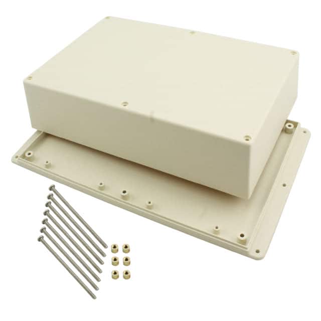 WM094R,AL BOX ABS ALMOND 9.500"L X 6.340"W