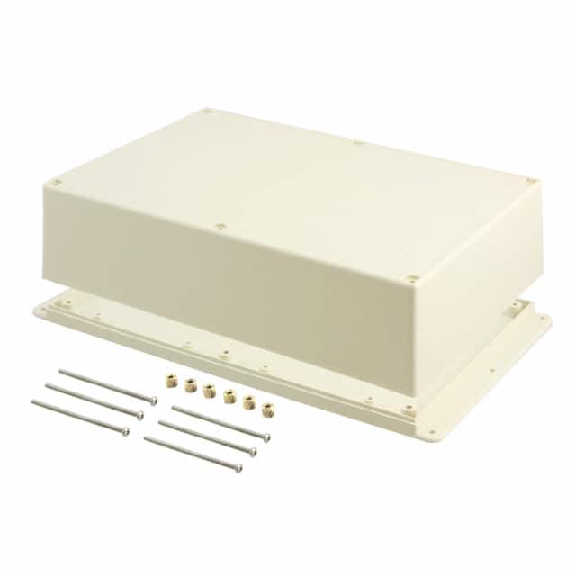 WM094RI,AL BOX ABS ALMOND 9.500"L X 6.340"W