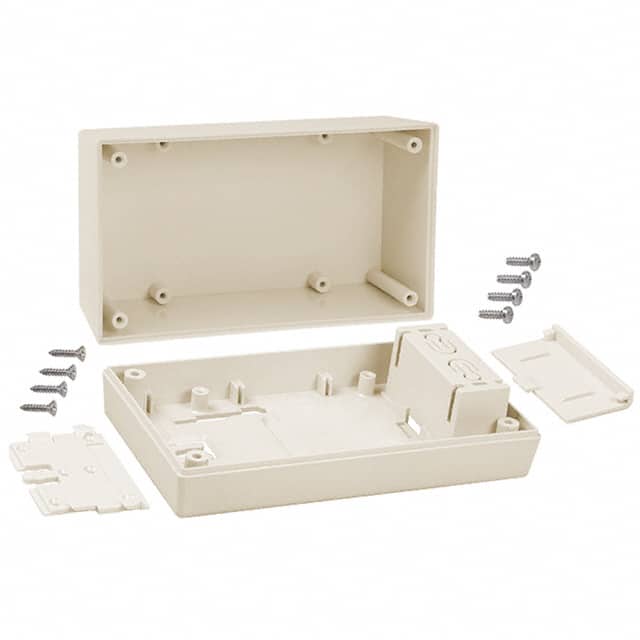 253W,AL BOX ABS ALMOND 5.620"L X 3.250"W