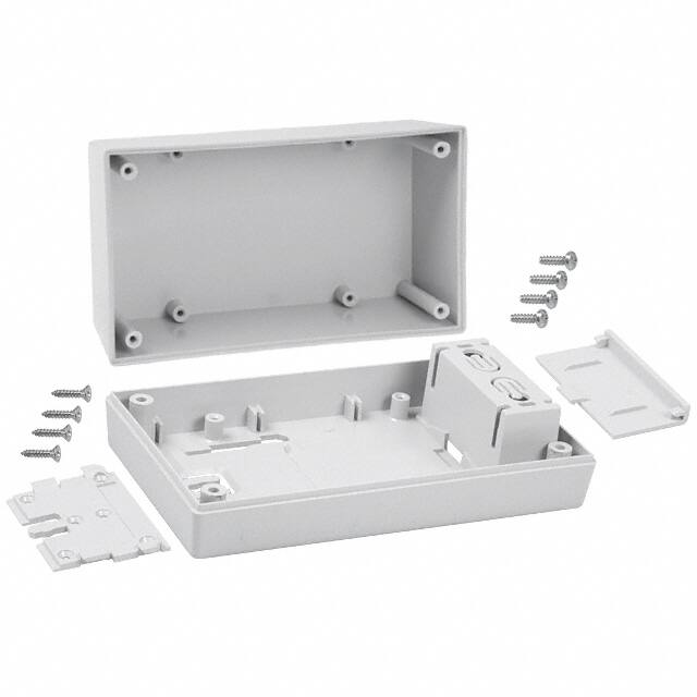253W,GY BOX ABS GRAY 5.620"L X 3.250"W