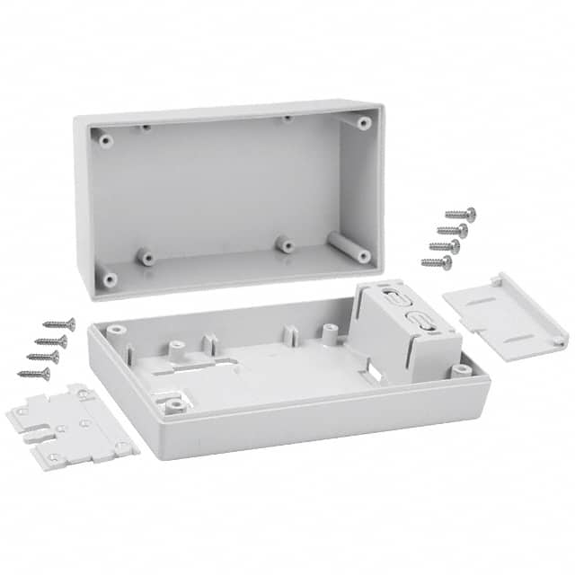 253WI,GY BOX ABS GRAY 5.620"L X 3.250"W