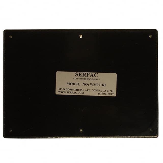 WM071RI,BK BOX ABS BLACK 6.880"L X 4.880"W