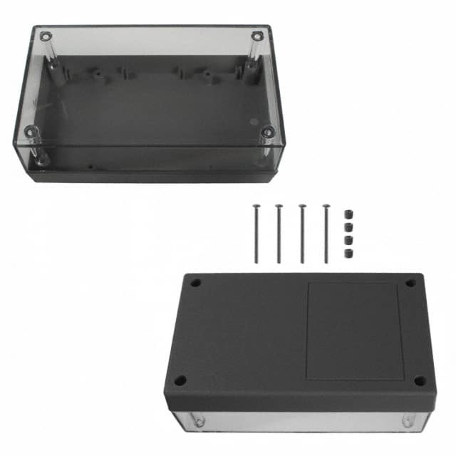 152RC,GY BOX PLAS GRY/CLR 5.62"L X 3.25"W