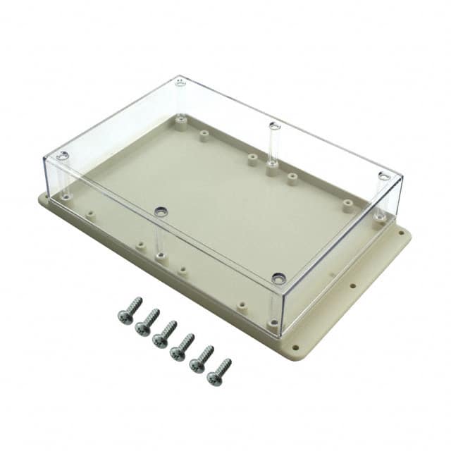 WM072C,AL BOX PLSTC AMD/CL 6.88"L X 4.88"W