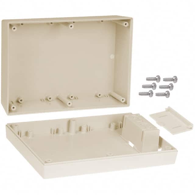 273,AL BOX ABS ALMOND 6.880"L X 4.880"W