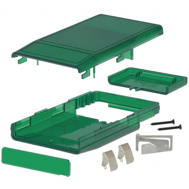 M6,TRGR BOX ABS TRN GRN 4.150"L X 2.4"W