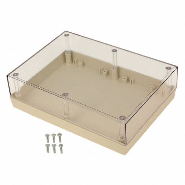 172C,AL BOX PLSTC AMD/CL 6.88"L X 4.88"W
