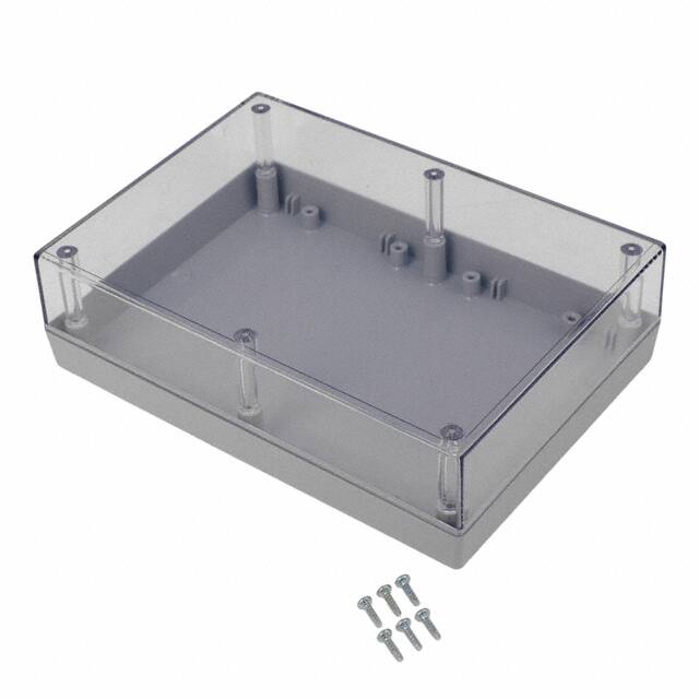 172C,GY BOX PLAS GRY/CLR 6.88"L X 4.88"W