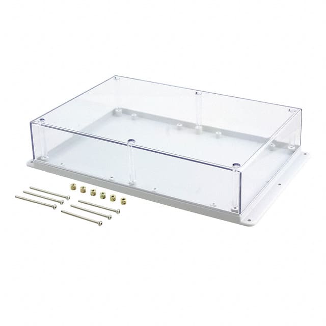WM093RC,GY BOX PLAS GRY/CLR 9.5"L X 6.34"W
