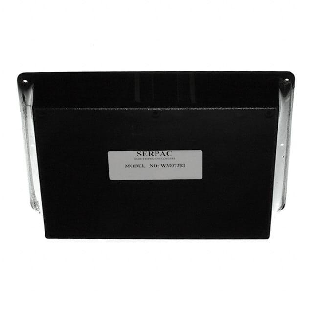 WM072RI,BK BOX ABS BLACK 6.880"L X 4.880"W