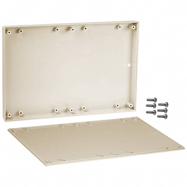 091,AL BOX ABS ALMOND 9.500"L X 6.340"W