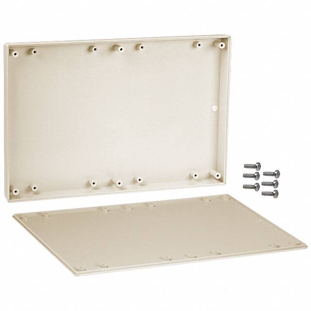091I,AL BOX ABS ALMOND 9.500"L X 6.340"W