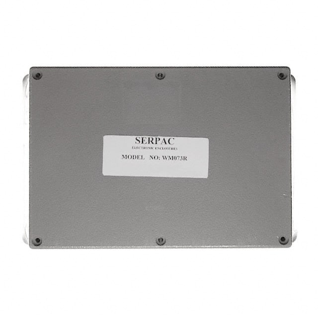 WM073R,GY BOX ABS GRAY 6.880"L X 4.880"W