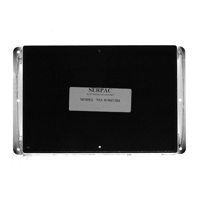WM073RI,BK BOX ABS BLACK 6.880"L X 4.880"W