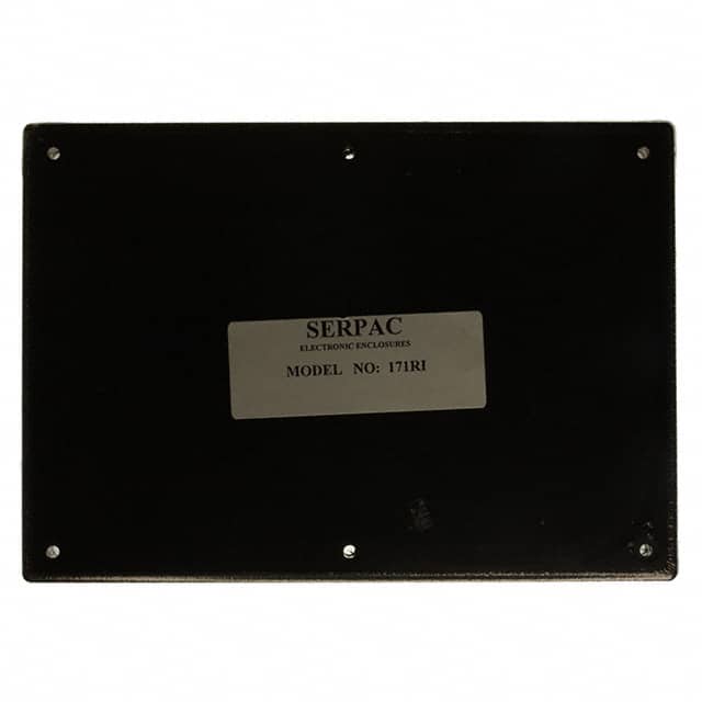171RI,BK BOX ABS BLACK 6.880"L X 4.880"W