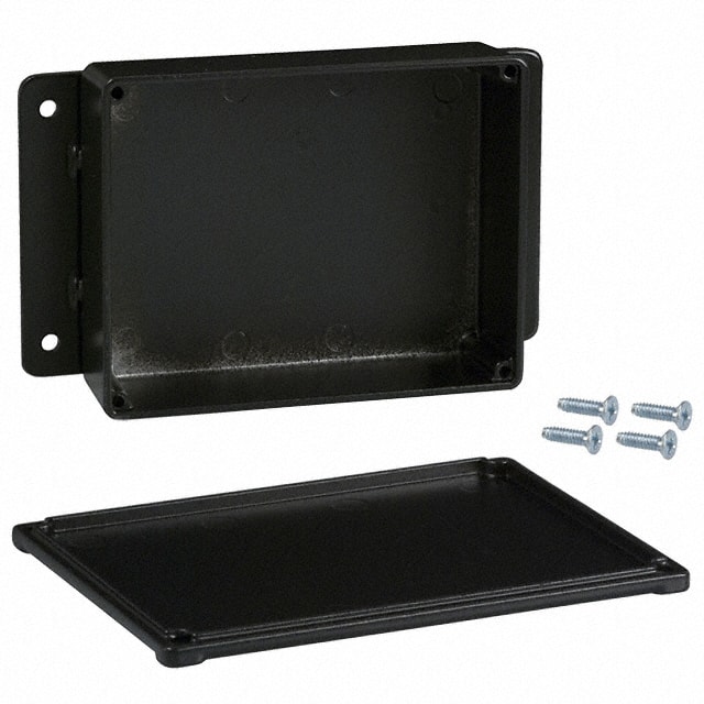 CU-4473-B BOX ALUM BLACK 4.680"L X 3.688"W