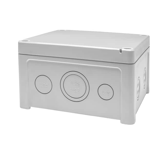 TPCM 090706 BOX PLAS GRAY 3.700"L X 2.600"W