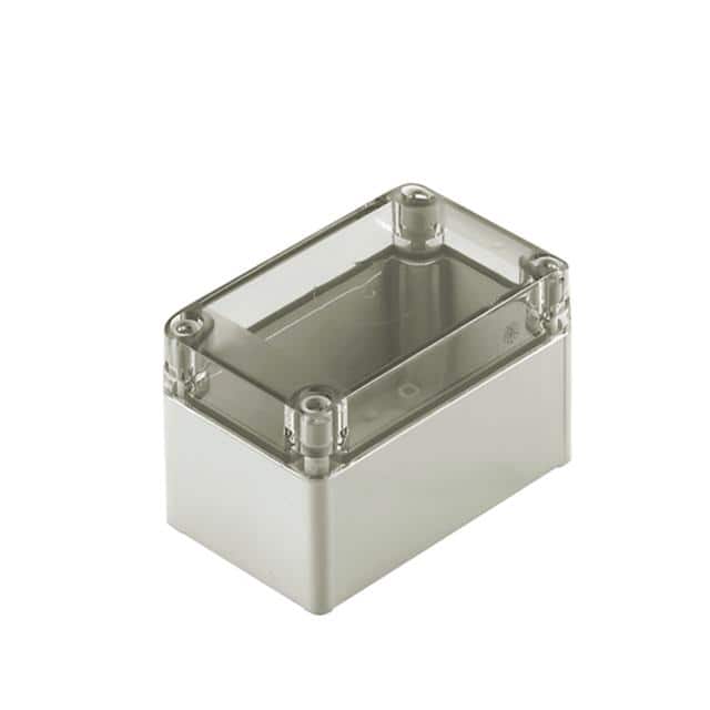 9535180000 BOX PLASTIC GRAY/CLR 2.95"X4.92"