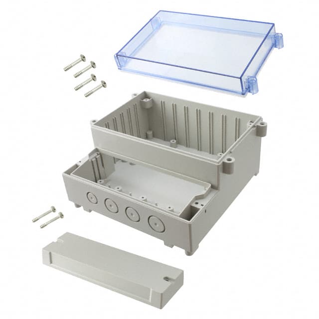 DCS-11900 BOX ABS GRAY/BLUE 3.66"LX6.54"W