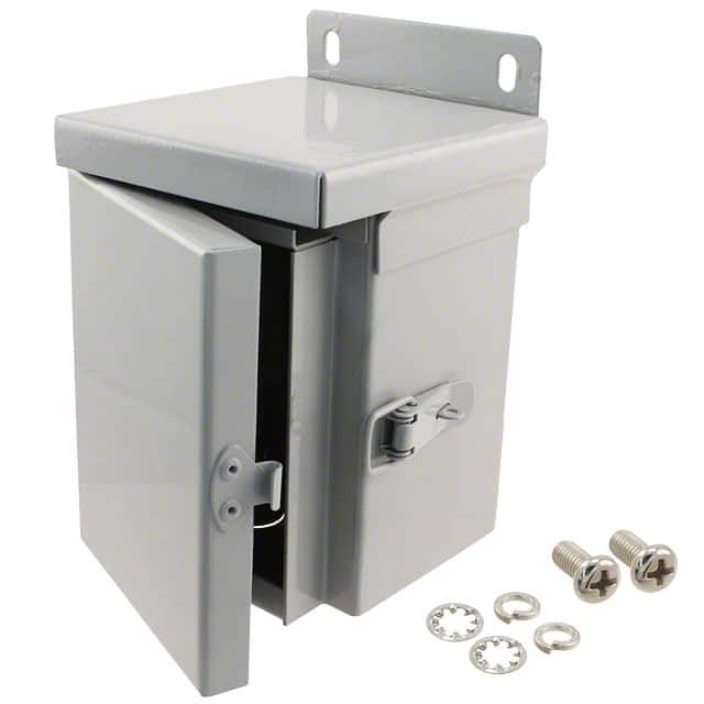 N3R-5801 BOX STEEL GRAY 4"L X 4"W