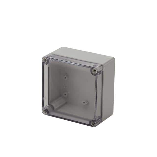 9535240000 BOX PLASTIC GRAY/CLR 2.95"X4.92"