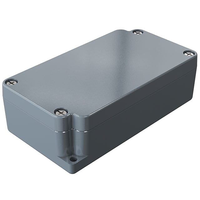 010612000 BOX ALUM GRAY 4.53"L X 2.52"W