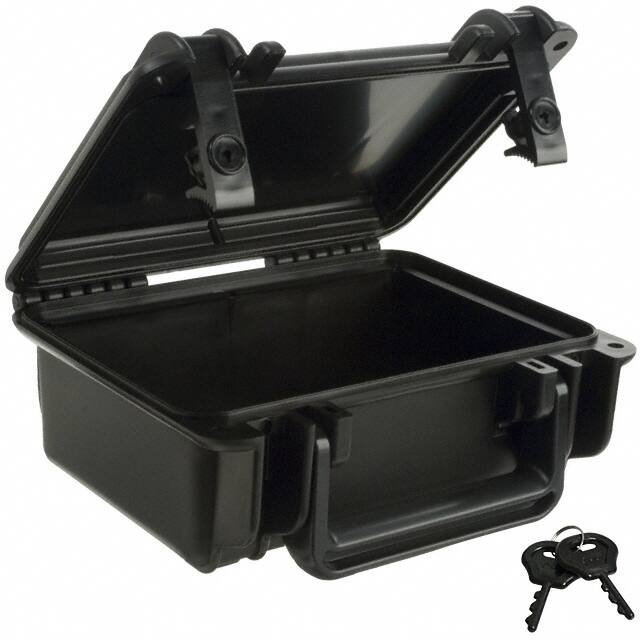 SE120PL,BK CASE PLAS BLK 8.700"L X 7.450"W