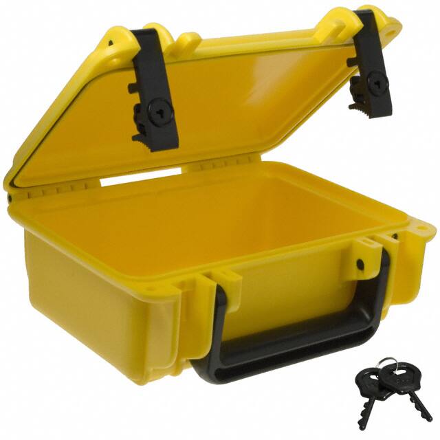SE120PL,YL CASE PLAS YLW 8.700"L X 7.450"W