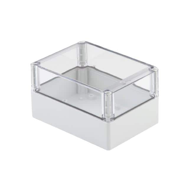 9535320000 BOX PLSTC GRAY/CLR 3.94"LX6.89"W