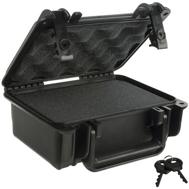 SE120FPL,BK CASE PLAS BLK 8.700"L X 7.450"W