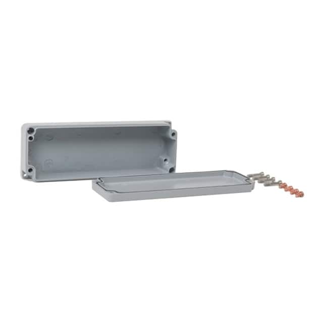 010619000 BOX ALUM GRAY 7.28"L X 2.52"W