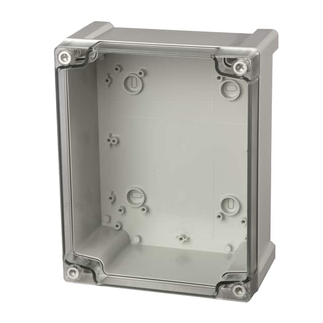 TPC 342912T BOX PLAS GRY/CLR 13.4"L X 11.4"W