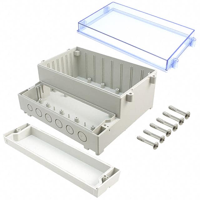DCS-11902 BOX ABS GRAY/BLUE 4.11"LX8.39"W