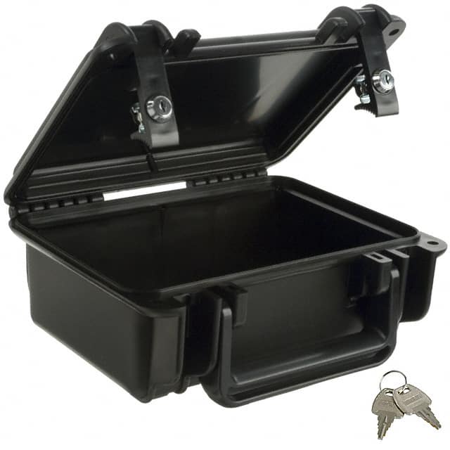 SE120ML,BK CASE PLAS BLK 8.700"L X 7.450"W