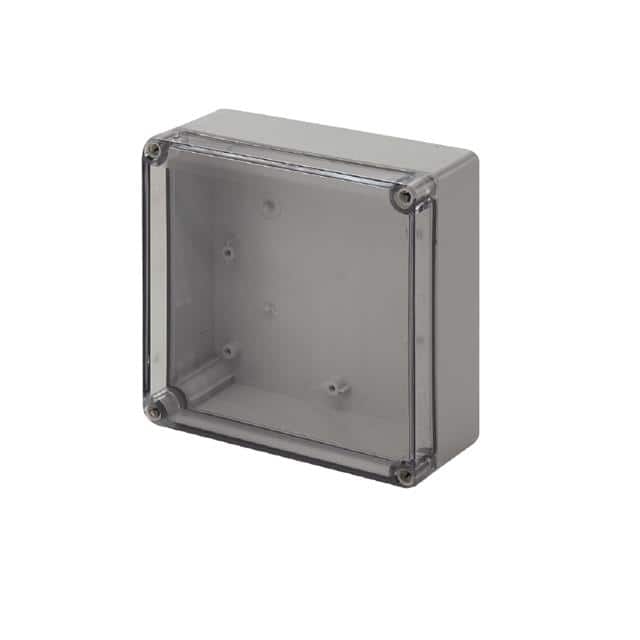 9535380000 BOX PLSTC GRY/CLR 2.95"L X6.89"W