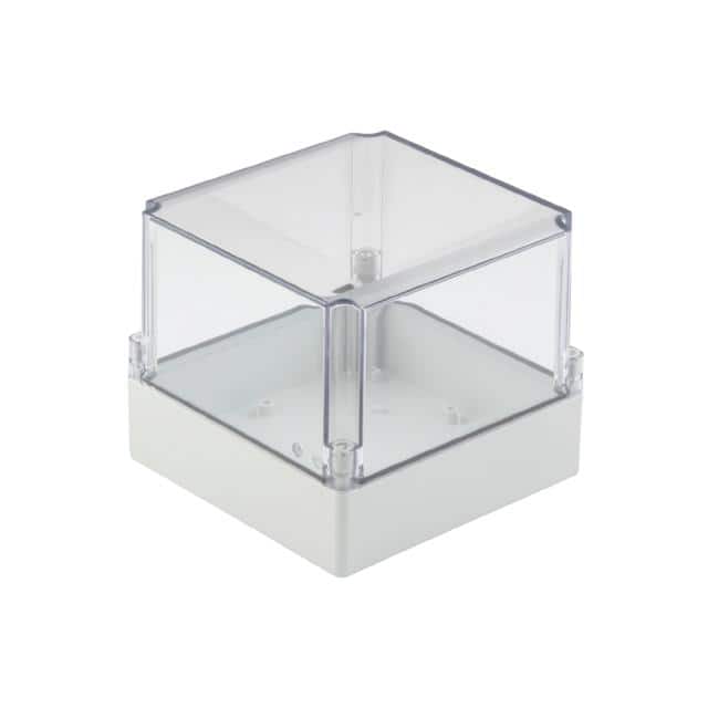 9535440000 BOX PLSTC GRAY/CLR 5.91"LX6.89"W